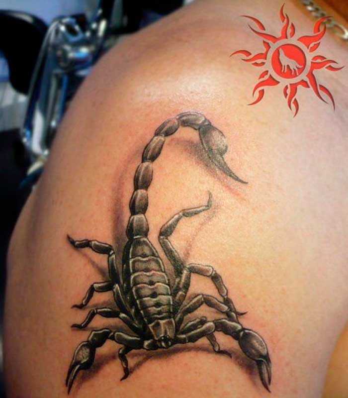 tattoos de escorpiones realistas