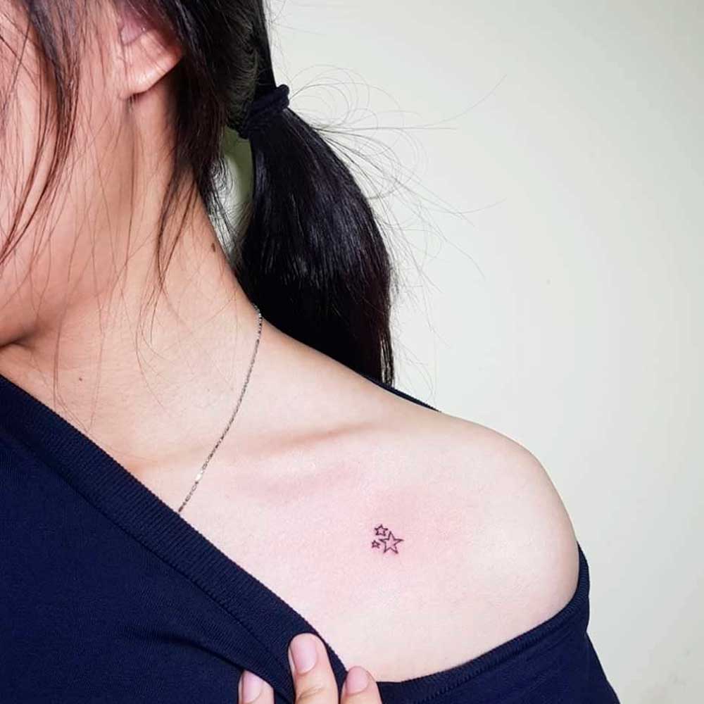 tattoos de estrellas de mujeres