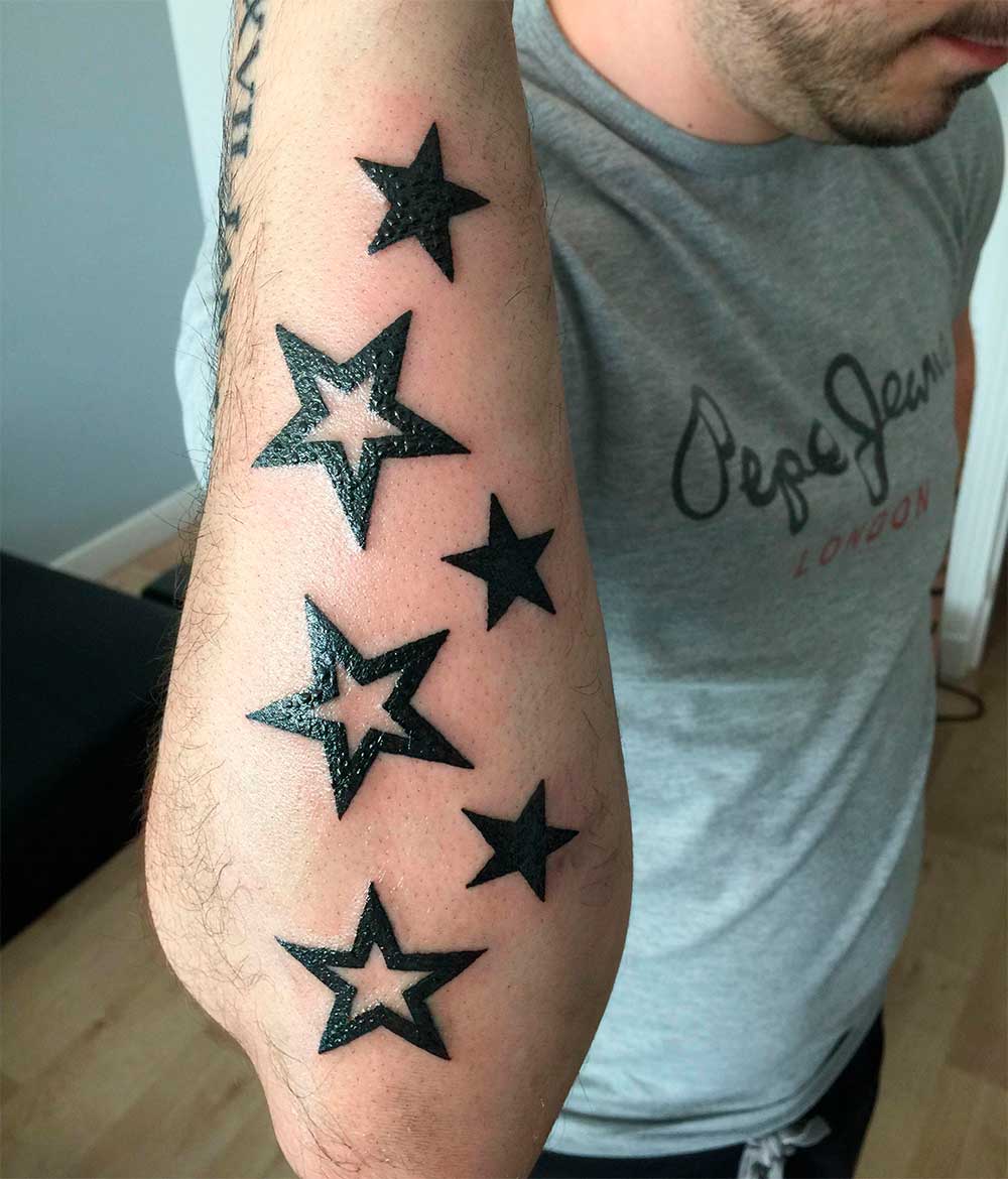 tattoos de estrellas para hombres