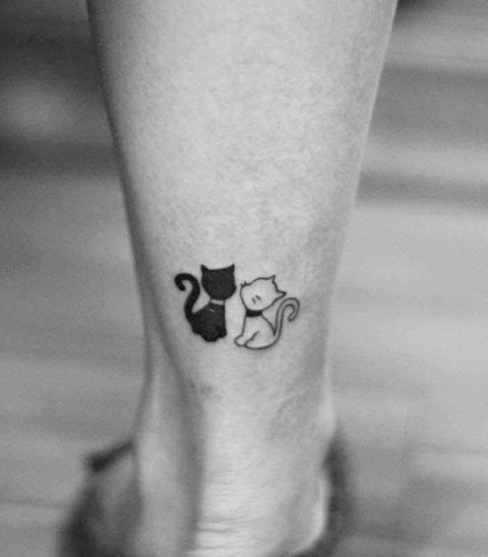 tattoos de gatos para novios