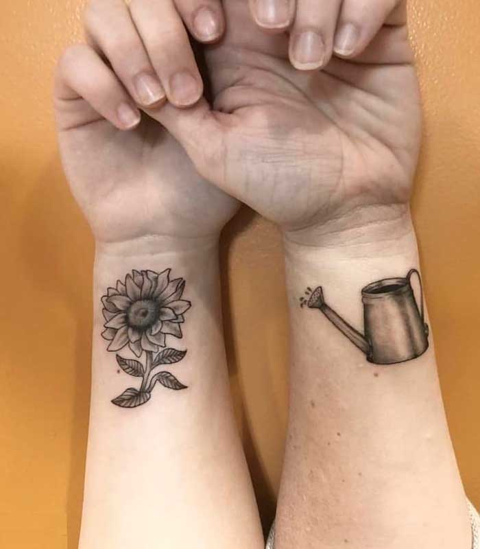 tattoos de girasoles para enamorados
