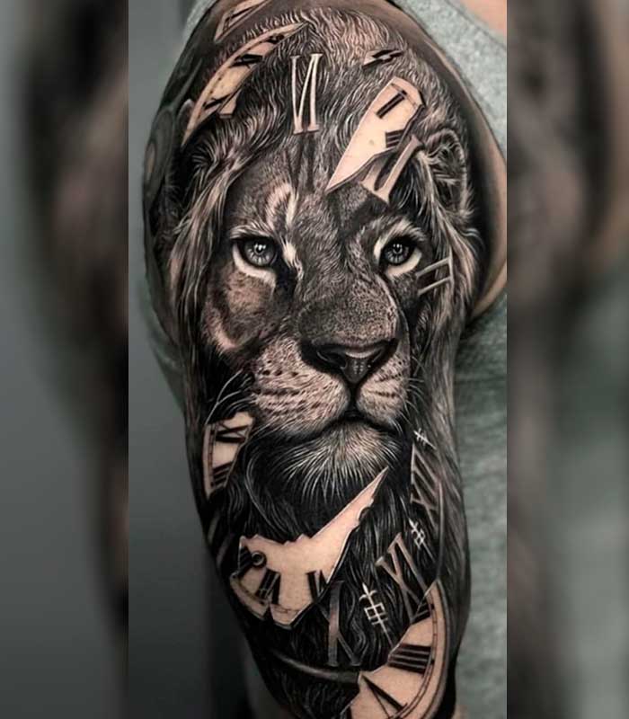 tattoos de leones para chicos