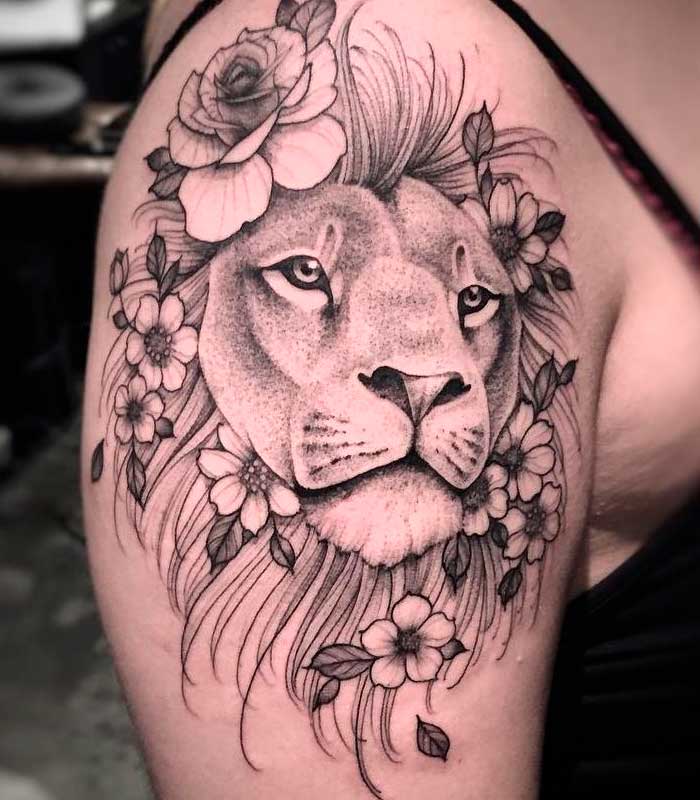 tattoos de leones para damas