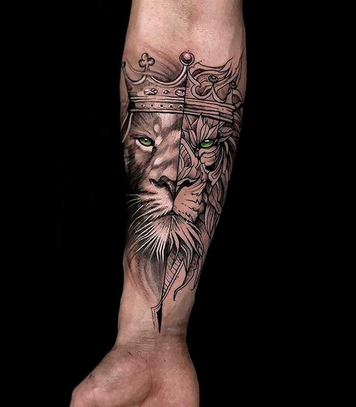 tattoos de leones para hombres