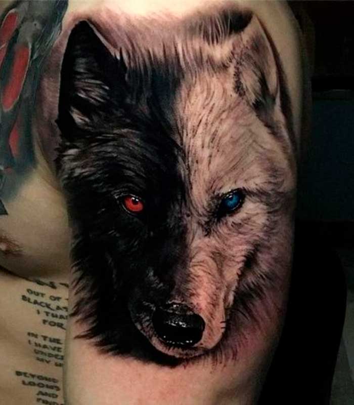 tattoos de lobos para hombres