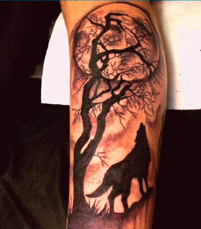 tattoos de lobos para tios