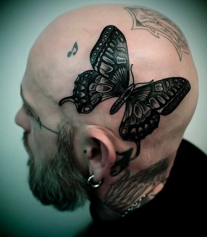 tattoos de mariposas para caballeros