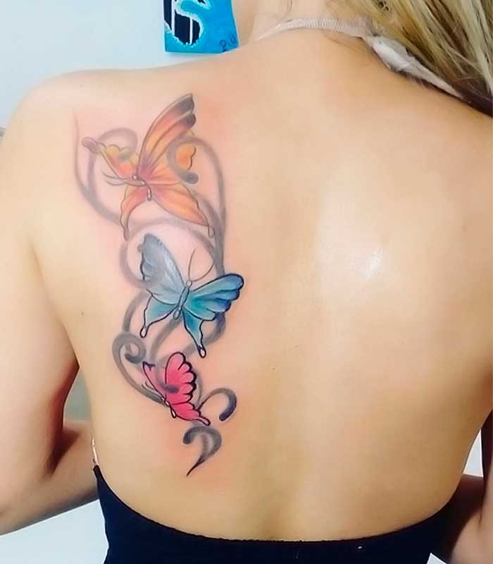 tattoos de mariposas para chicas