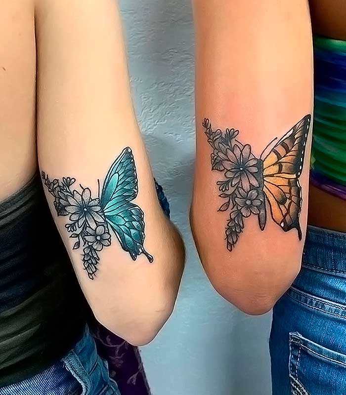 tattoos de mariposas para enamorados