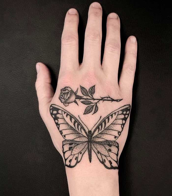 tattoos de mariposas para hombres