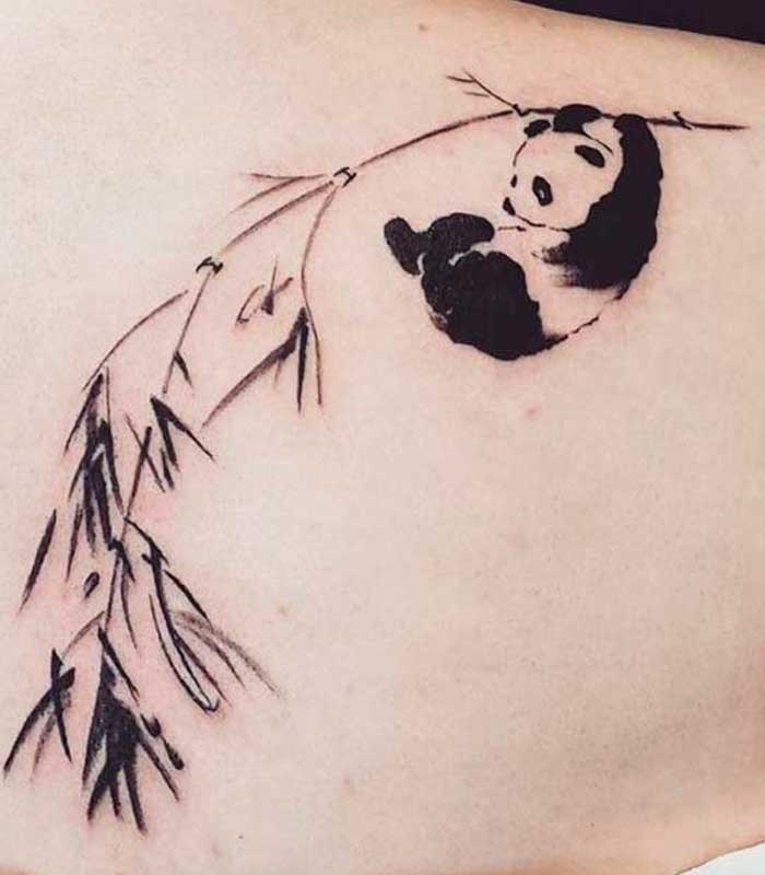 tattoos de osos panda para chicas
