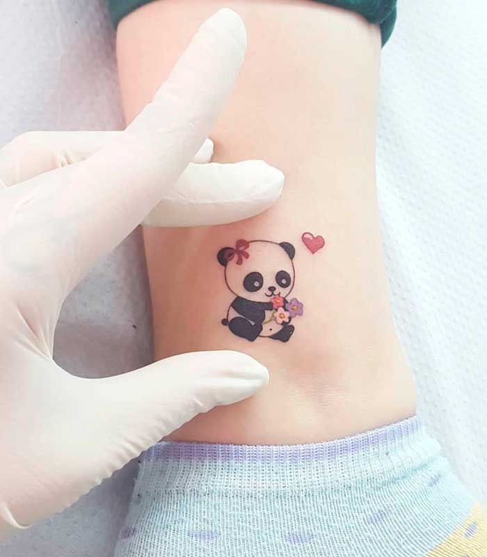 tattoos de osos panda pequenos