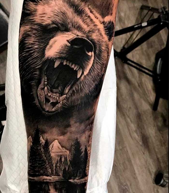 tattoos de osos para caballeros