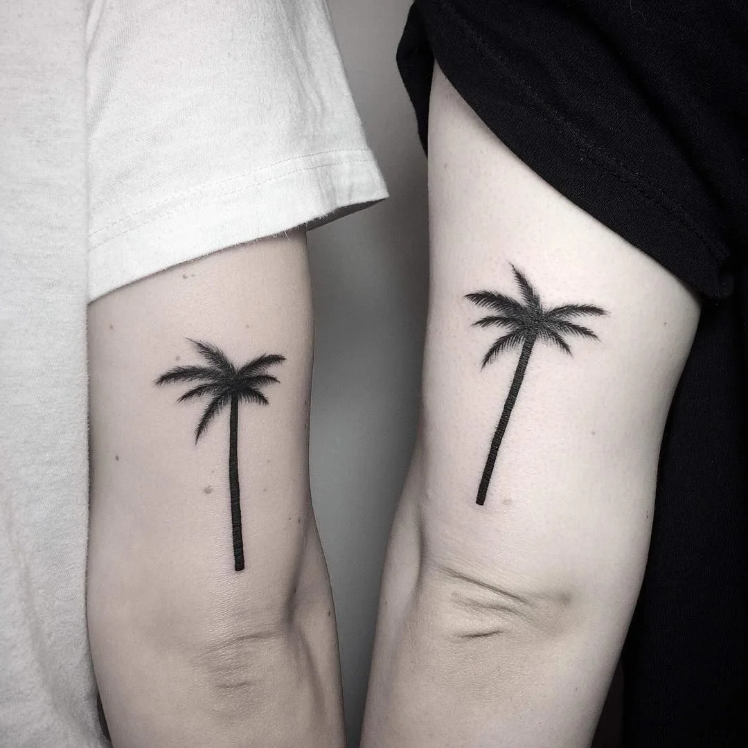 tattoos de palmeras para enamorados