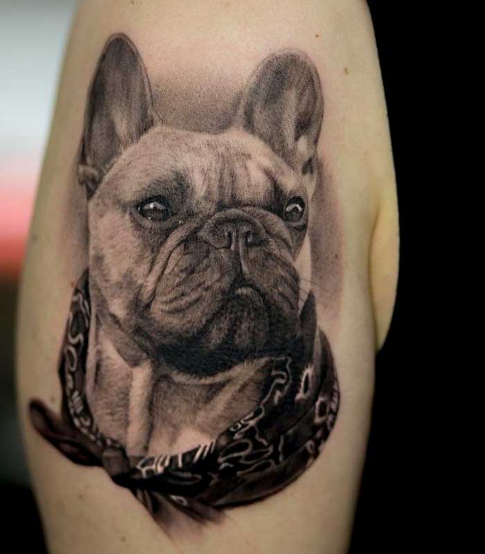 tattoos de perros bulldog