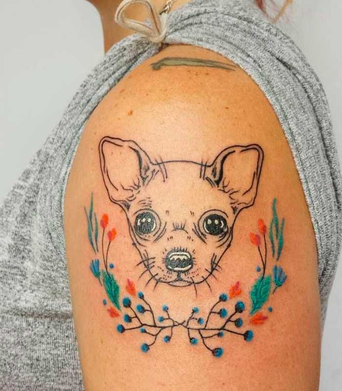 tattoos de perros chihuahua