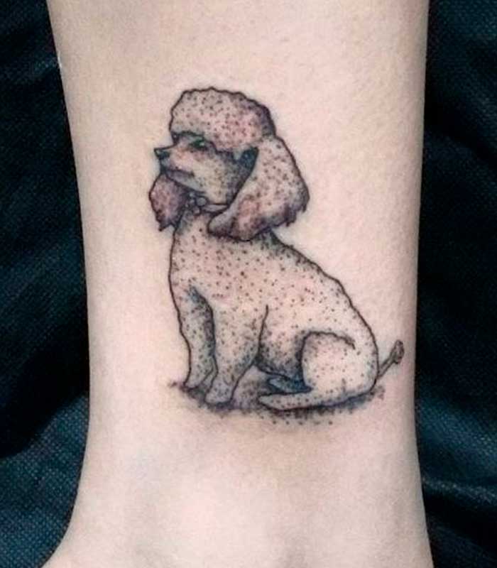 tattoos de perros french poodle
