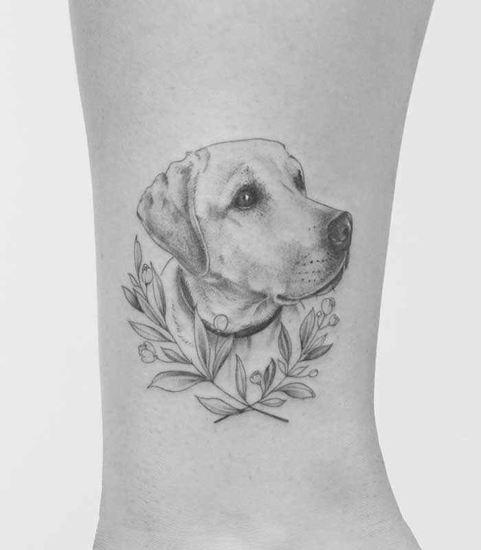 tattoos de perros labradores