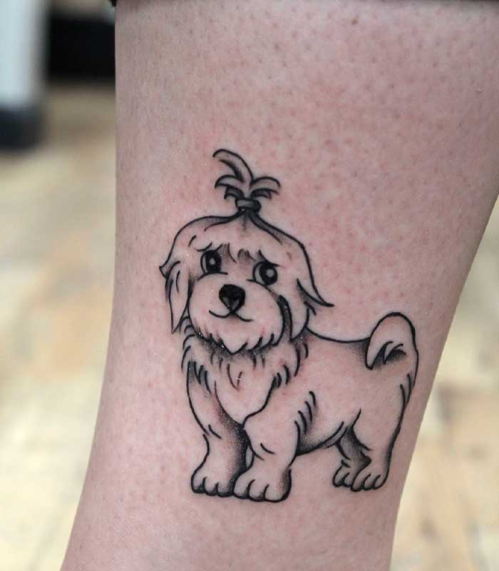 tattoos de perros maltes