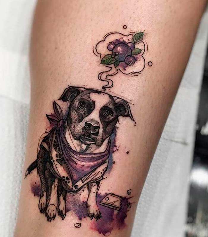 tattoos de perros para damas