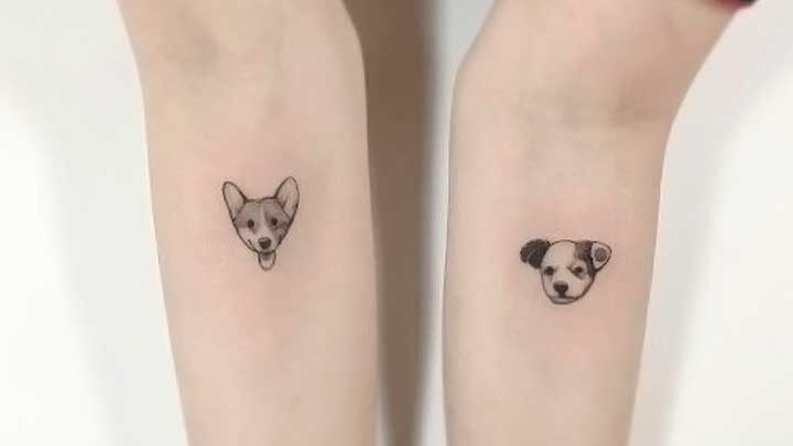 tattoos de perros para novios