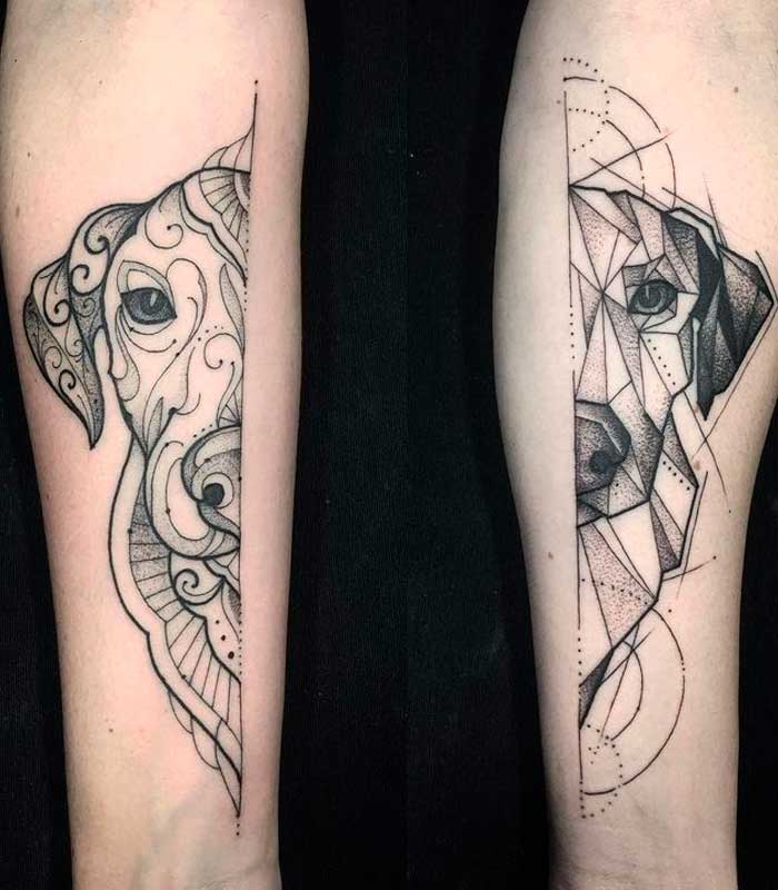 tattoos de perros para parejas
