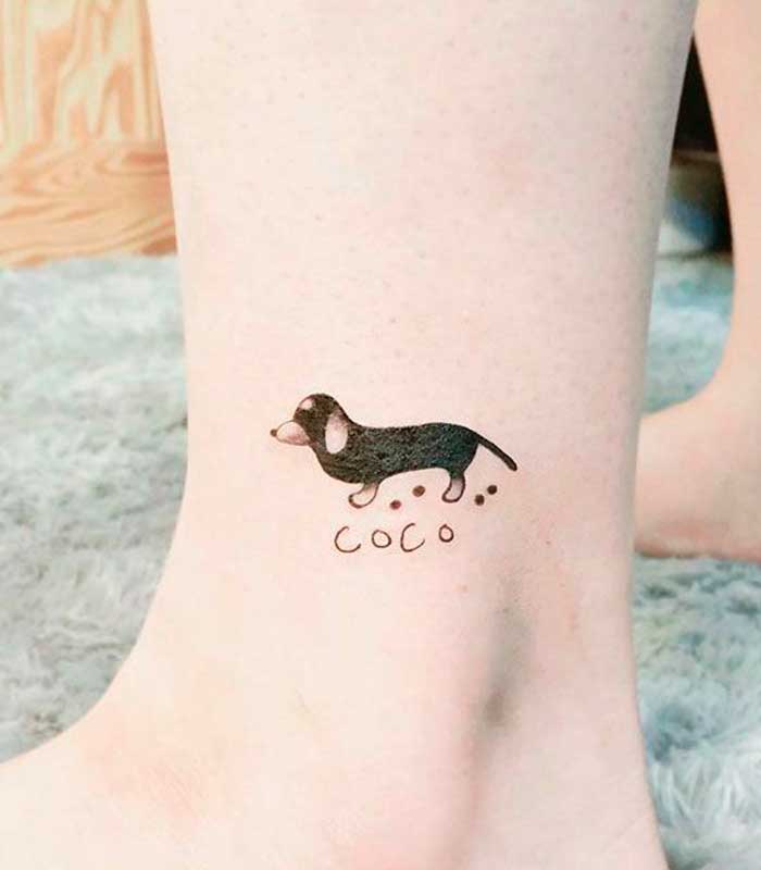 tattoos de perros salchicha