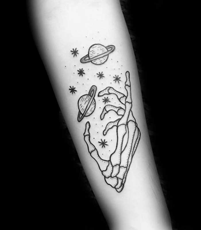 tattoos de planetas para caballeros