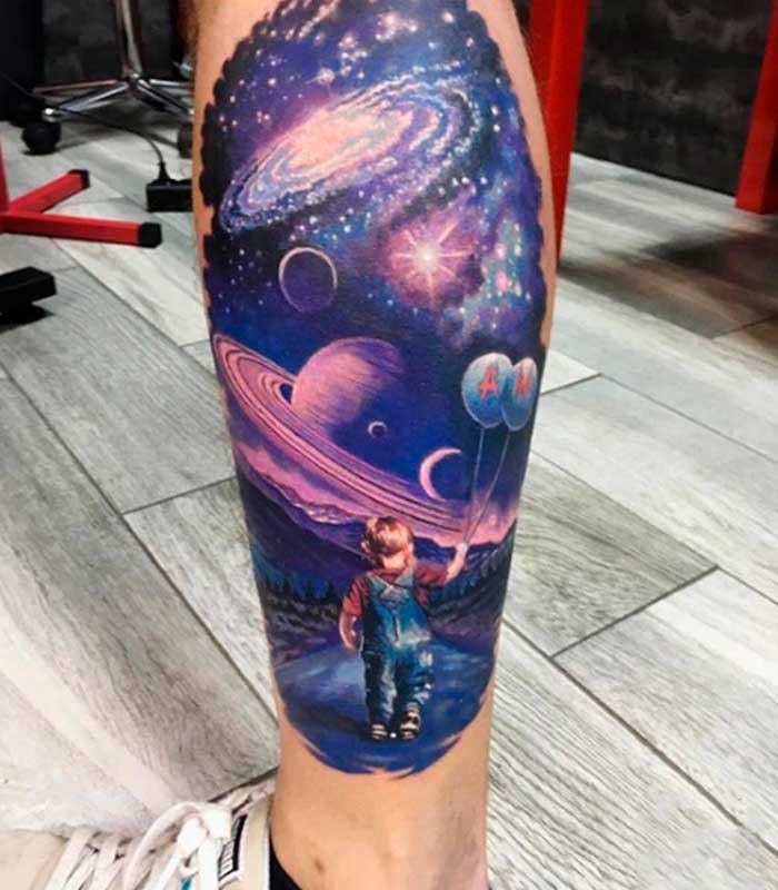 tattoos de planetas y