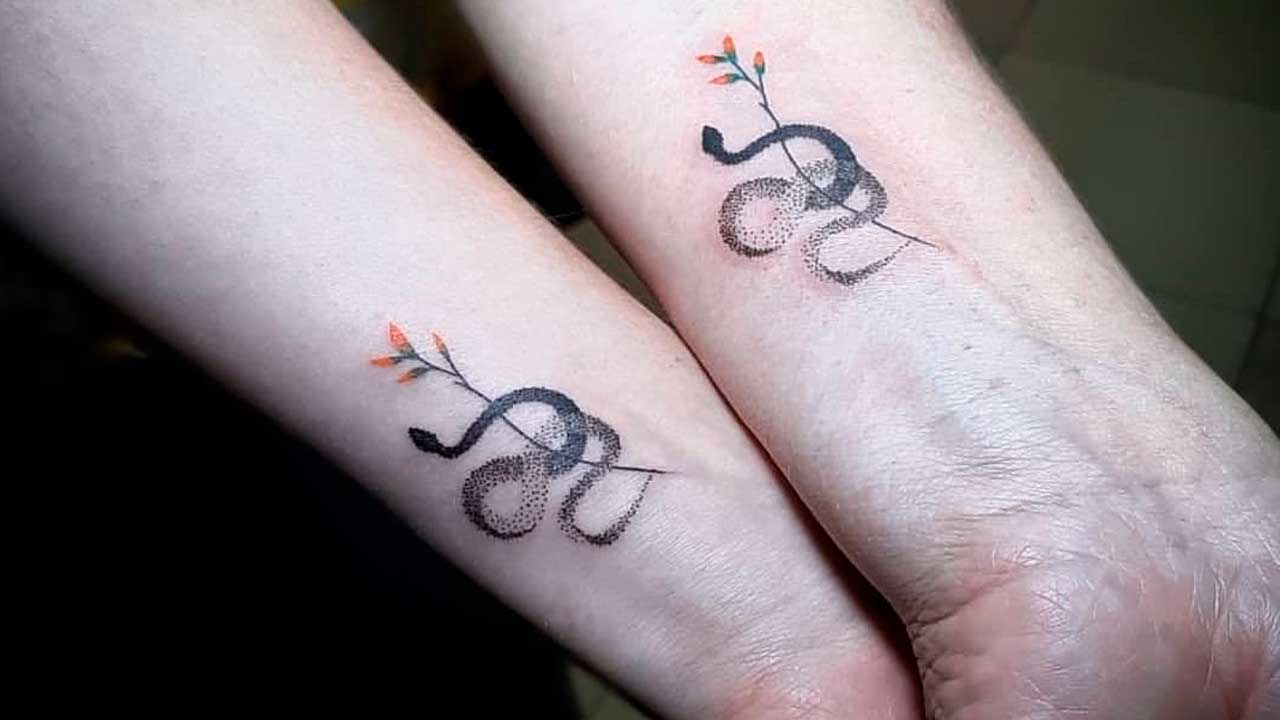 tattoos de serpientes para novios