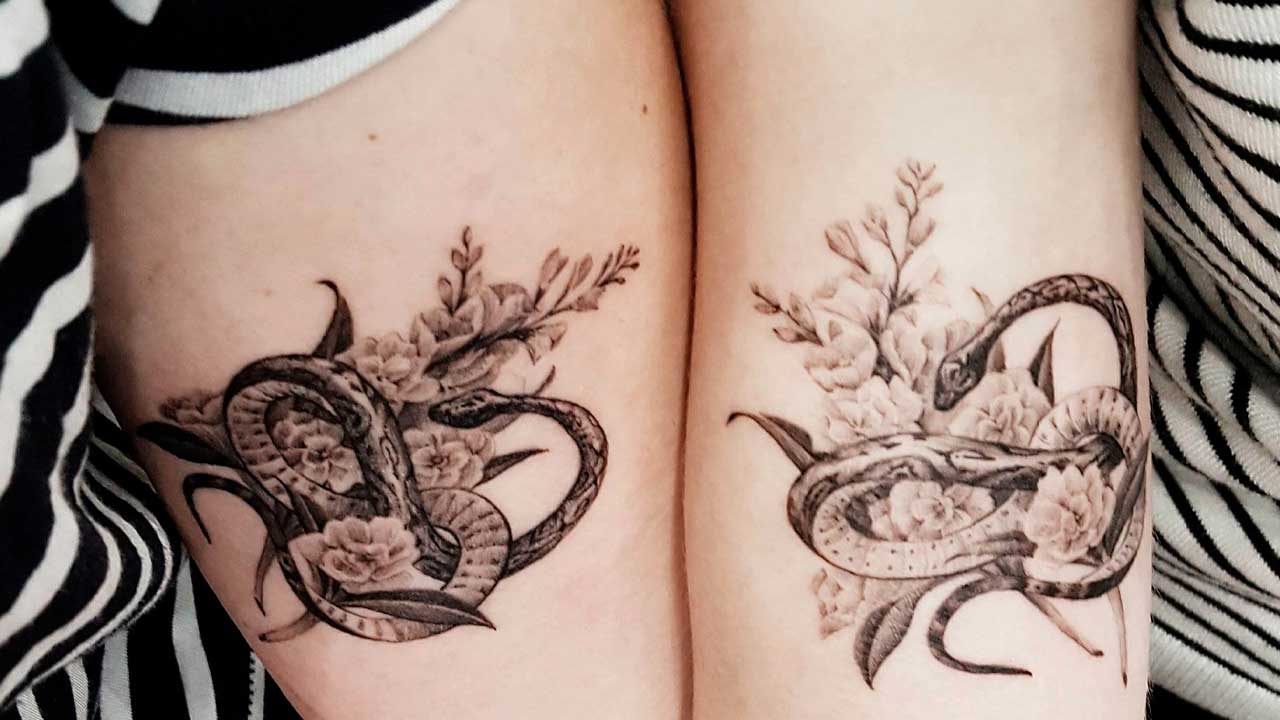 tattoos de serpientes para parejas