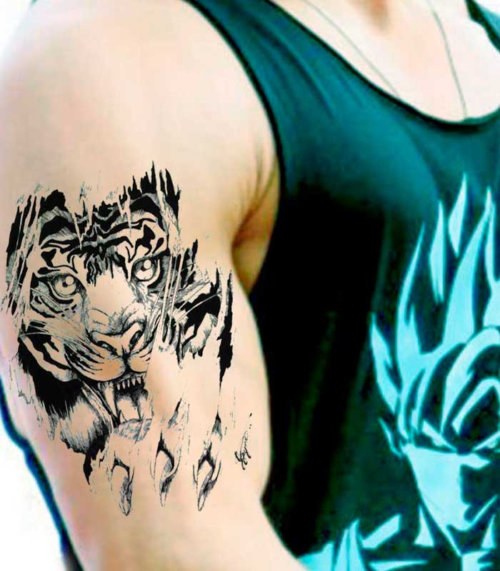 tattoos de tigres para chicos