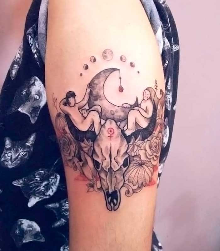 tattoos de toros para mujeres