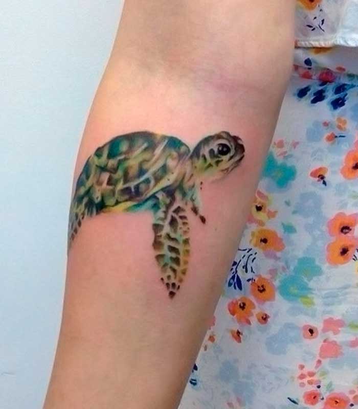 tattoos de tortugas para damas