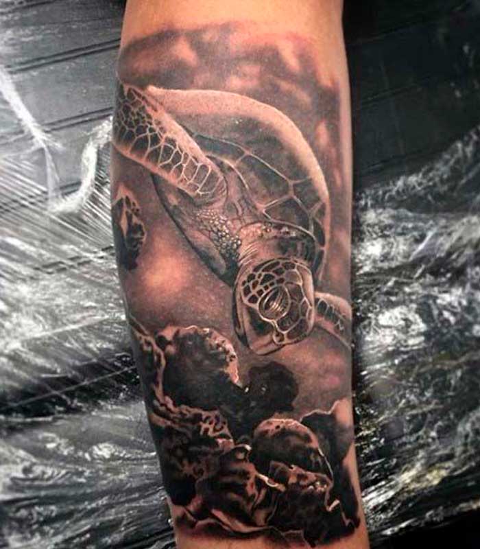 tattoos de tortugas para hombres