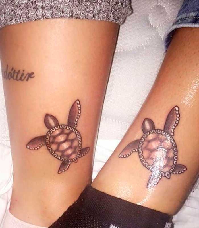 tattoos de tortugas para novios