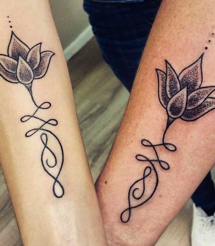 tattoos flor de loto para parejas
