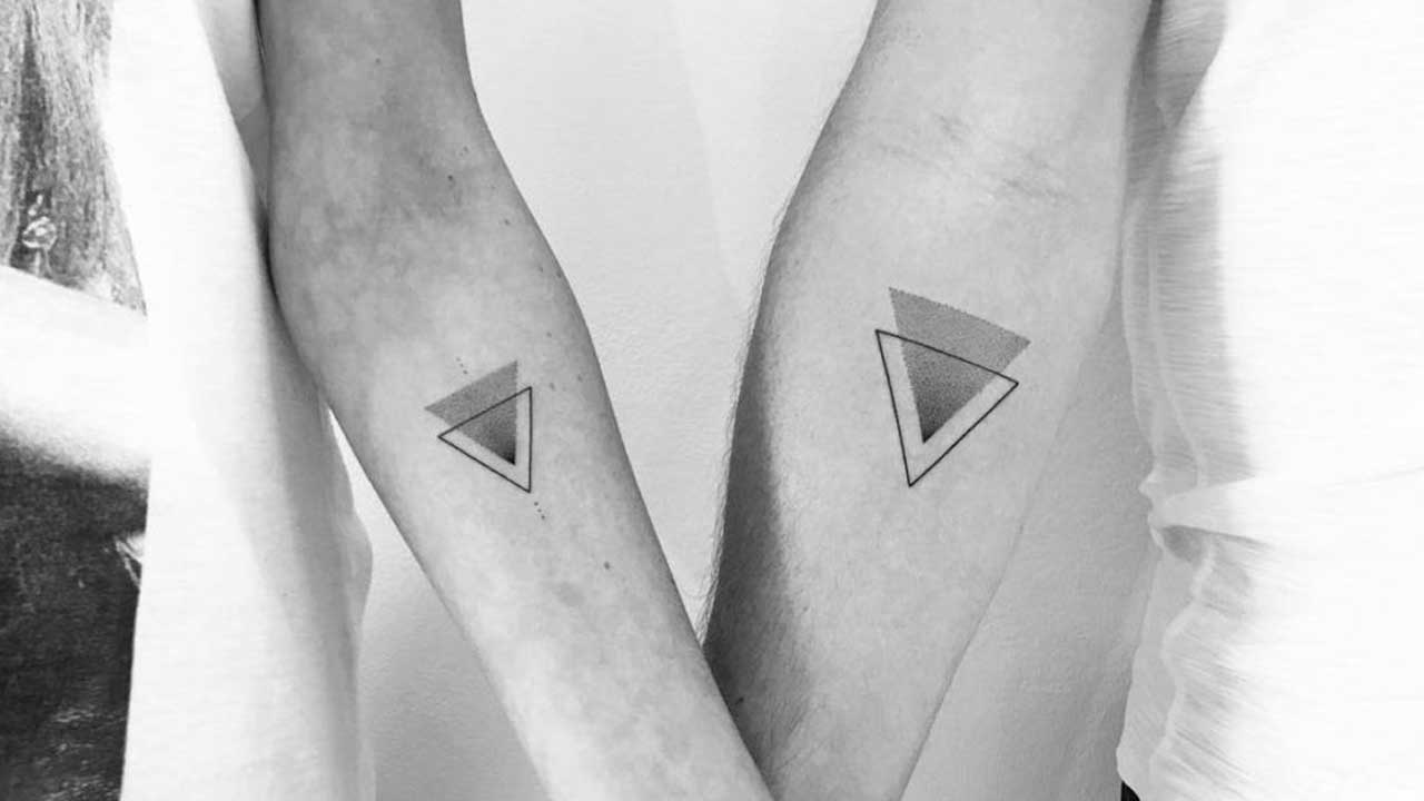 tattoos geometricos para novios