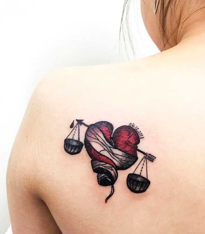 tattoos libra para damas