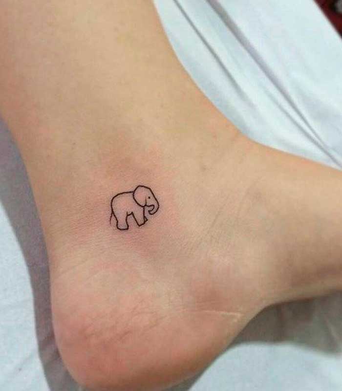 tattoos pequenos de elefantes