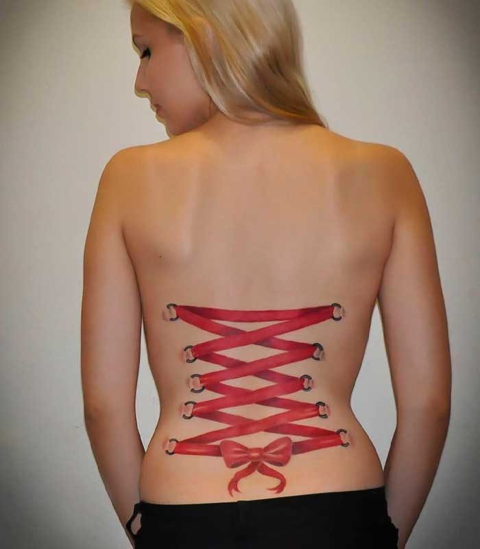tattoos rojos para damas