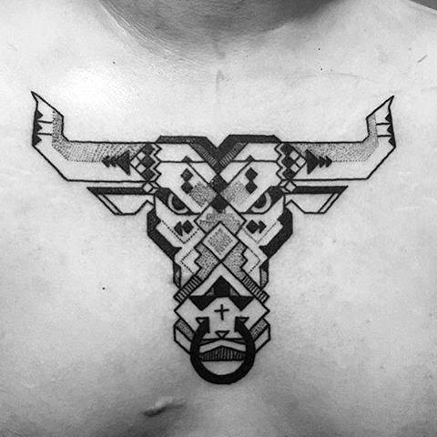tattoos tauro geometricos
