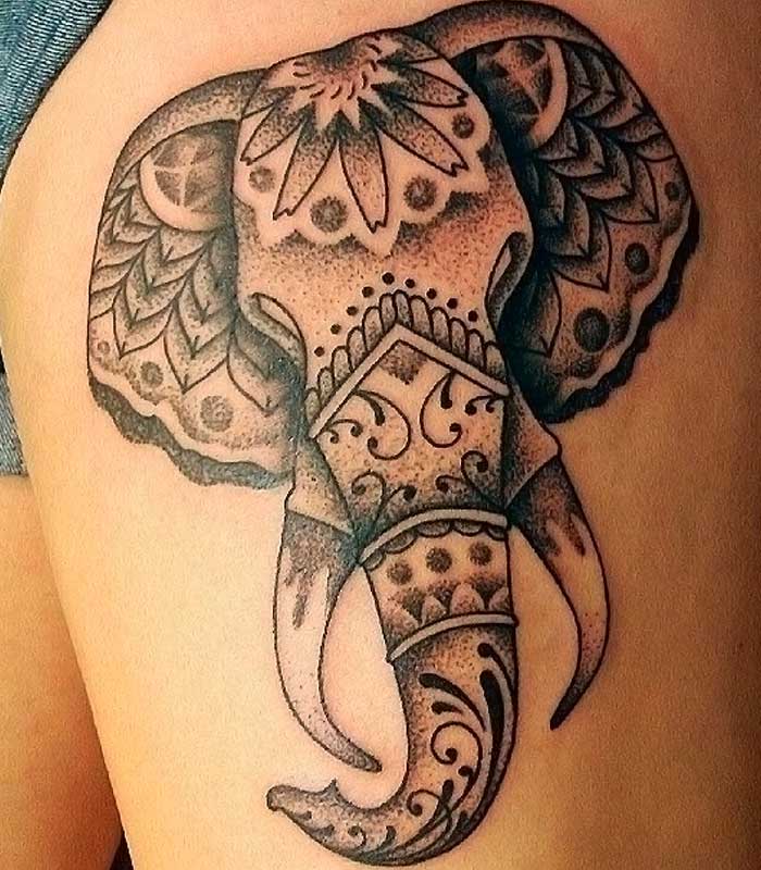 tattoos tribales de elefantes