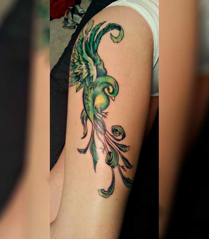tattoos verdes para mujeres