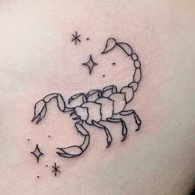 tatuaje signo zodiacal escorpio