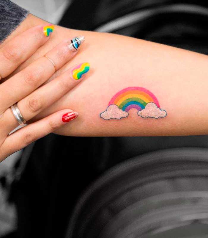 tatuajes arcoiris