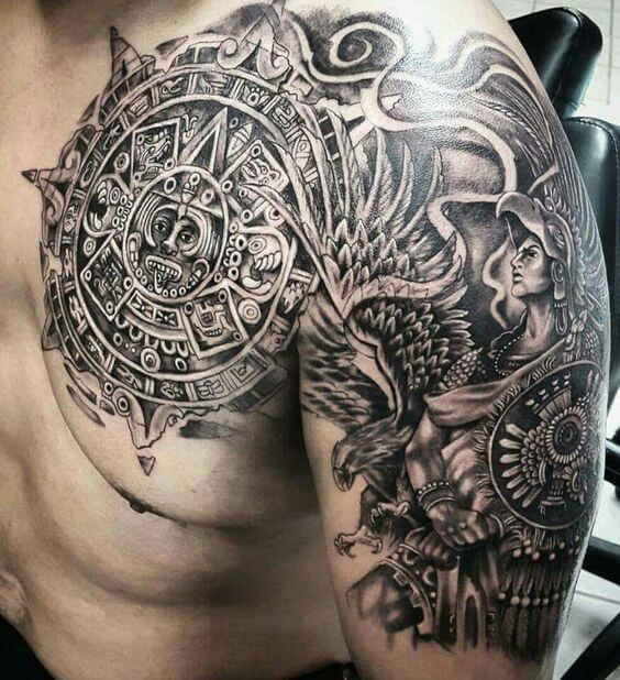 tatuajes aztecas para hombres