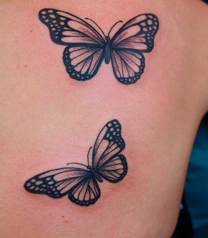 tatuajes de 2 mariposas cultura oriental 1