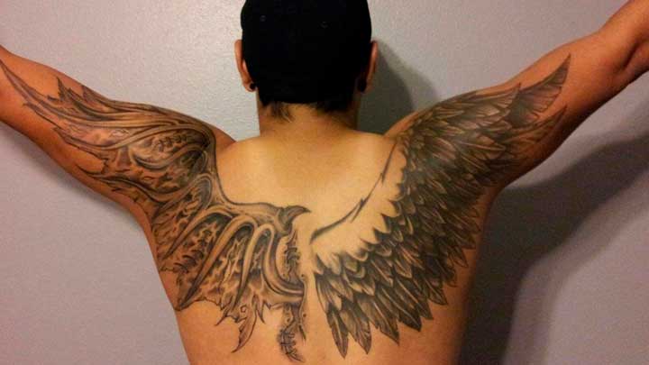 tatuajes de alas de dragones