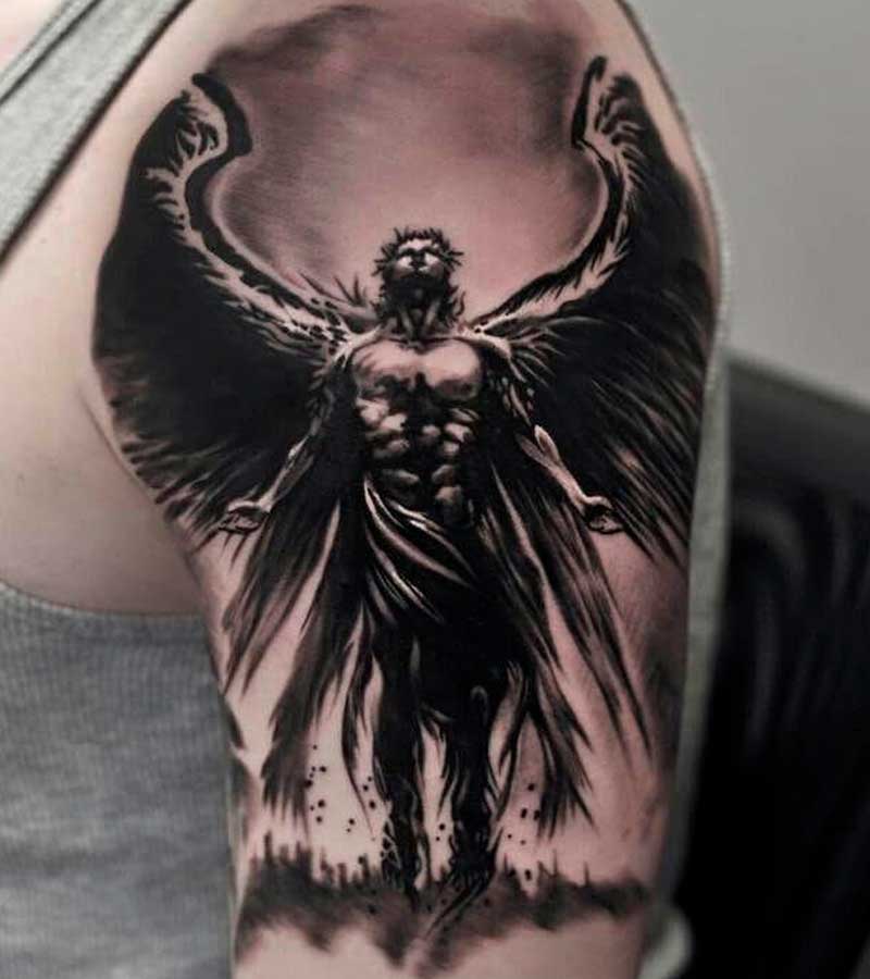tatuajes de angeles para hombres 18